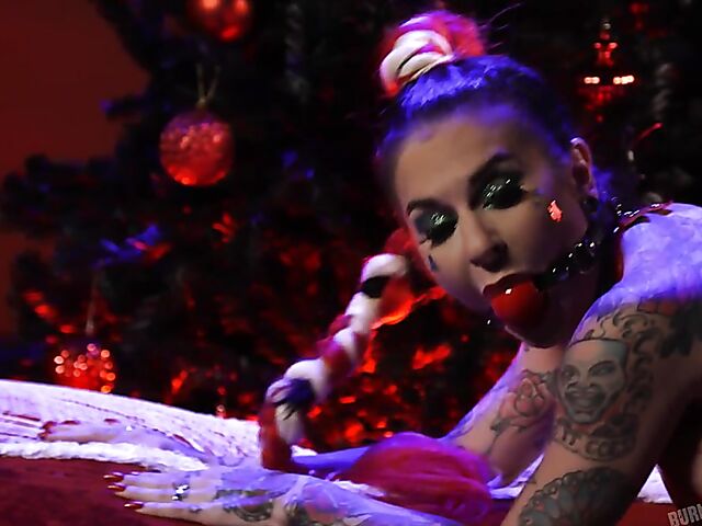 Kinky Joanna Angel anal interracial Christmas