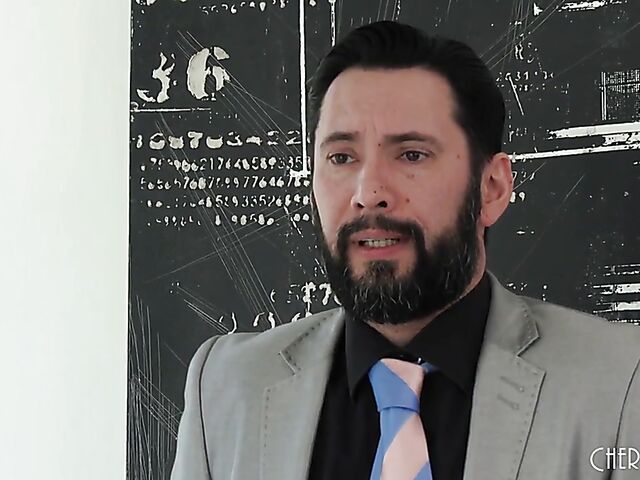 Big tits maid Bridgette B fucks in black stockings