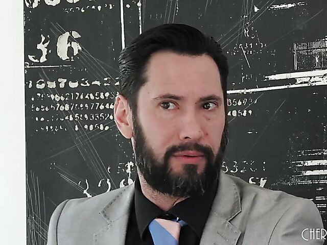 Big tits maid Bridgette B fucks in black stockings