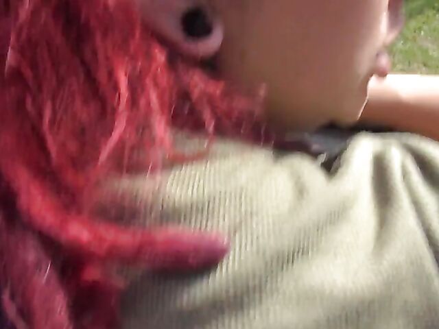 Pregnant POV fuck outside with red-haired Gia Lovely