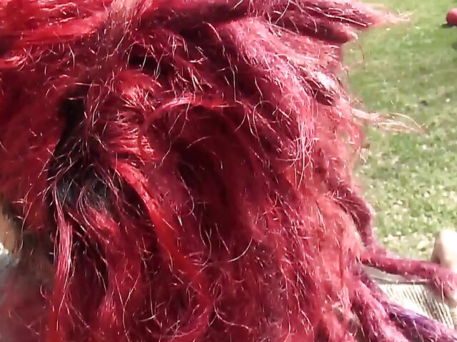 Pregnant POV fuck outside with red-haired Gia Lovely