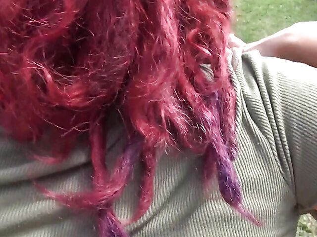 Pregnant POV fuck outside with red-haired Gia Lovely