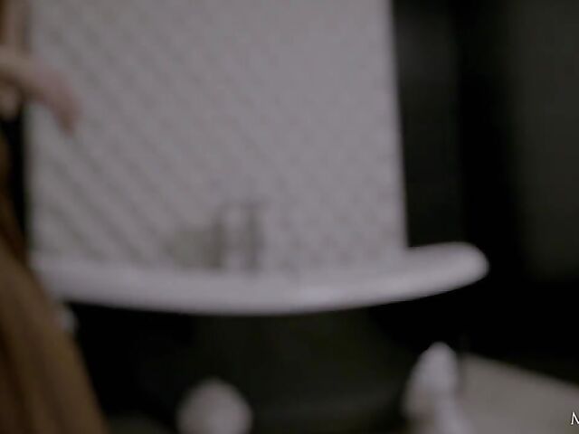 Matty - Flat chested teen masturbating in the bathroom