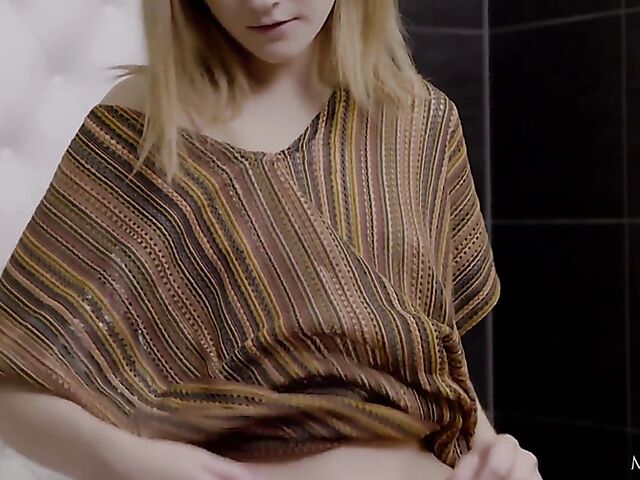 Matty - Flat chested teen masturbating in the bathroom