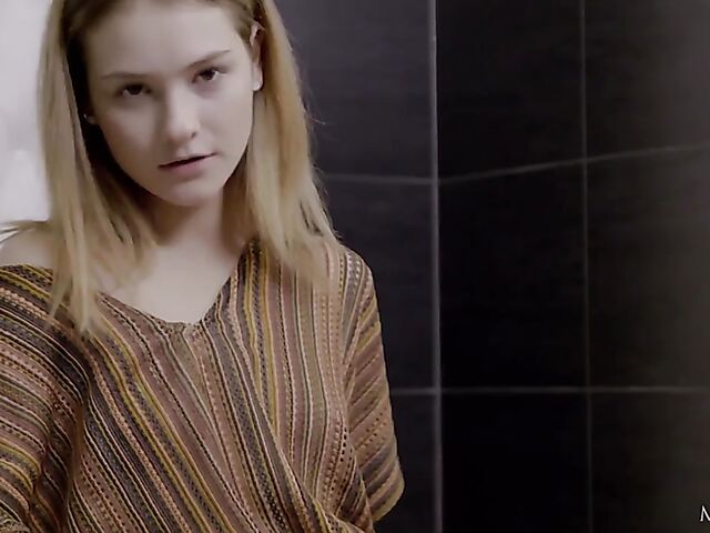 Matty - Flat chested teen masturbating in the bathroom