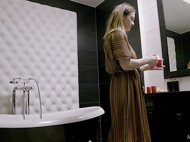 Matty - Flat chested teen masturbating in the bathroom