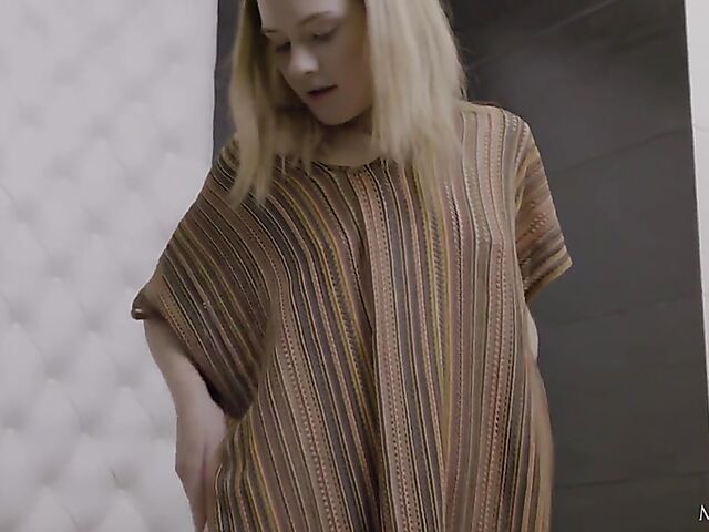 Matty - Flat chested teen masturbating in the bathroom