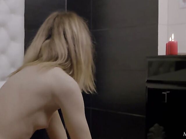 Matty - Flat chested teen masturbating in the bathroom