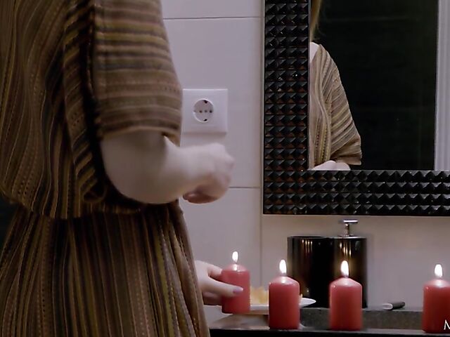 Matty - Flat chested teen masturbating in the bathroom