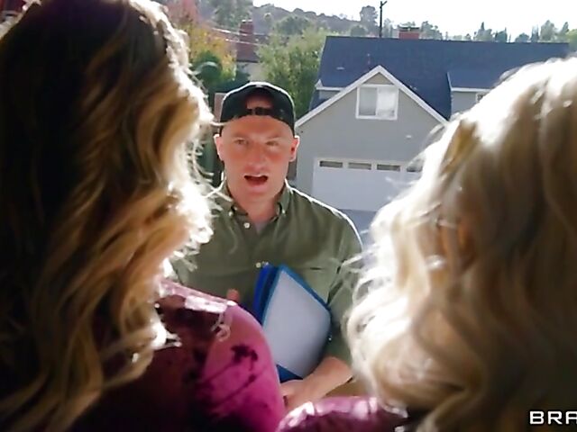 FFM big tits 3some with matching Indica Monroe and Eliza Eves