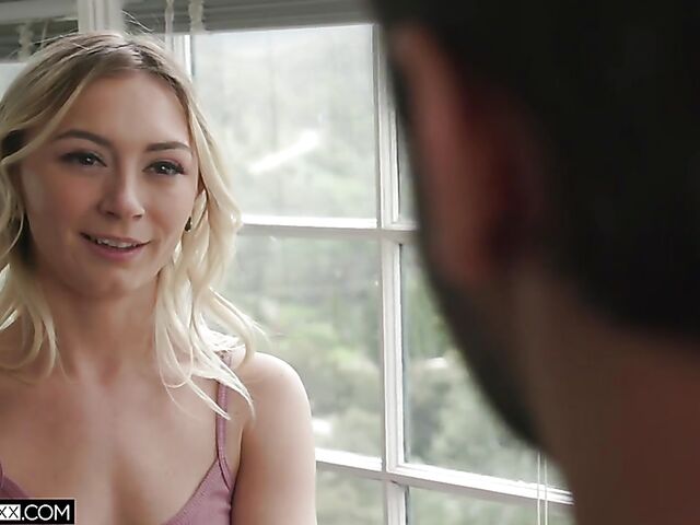 Small tits blonde Chloe Temple loves the view