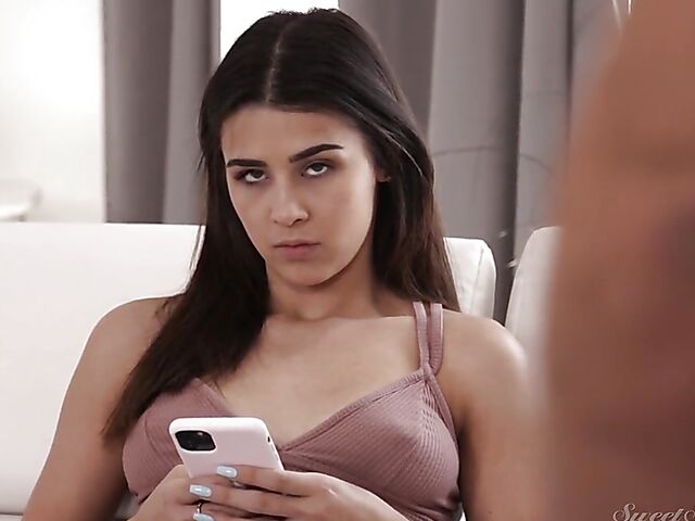 Kylie Rocket - Brunette teen in black panties fuck