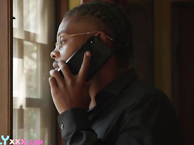 Chloe Temple masturbates in front of her hung black stepdad to turn him on to the point of no return