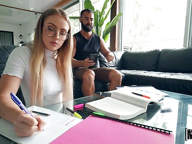 POV skirt anal with sexy student Scarlet Chase