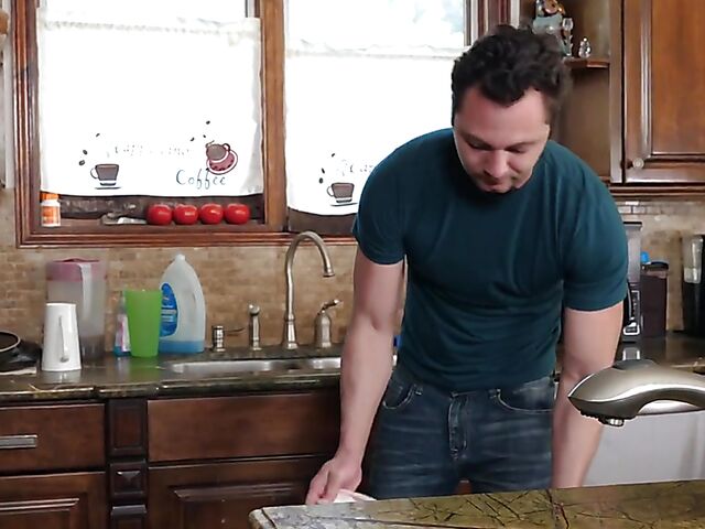 Kitchen sex with exotic petite MILF Cali Lee