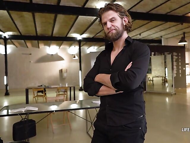 POV office threesome and DP with MILF boss Shalina Devine