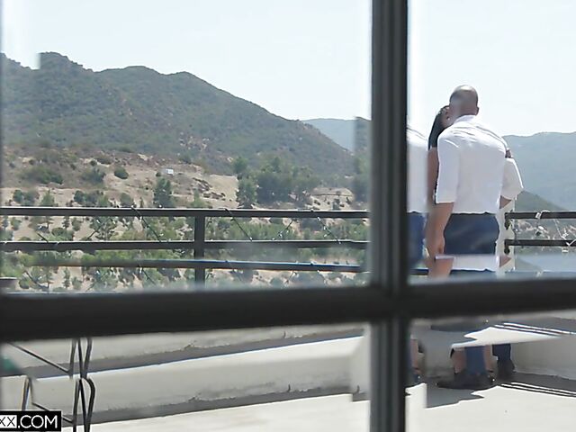 Finger squirt and hard fuck with flat chested slut Isabella Nice