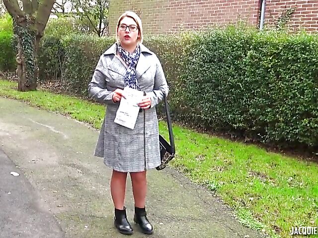 24-year-old chubby French pharmacist with glasses Melinda is addicted to fucking