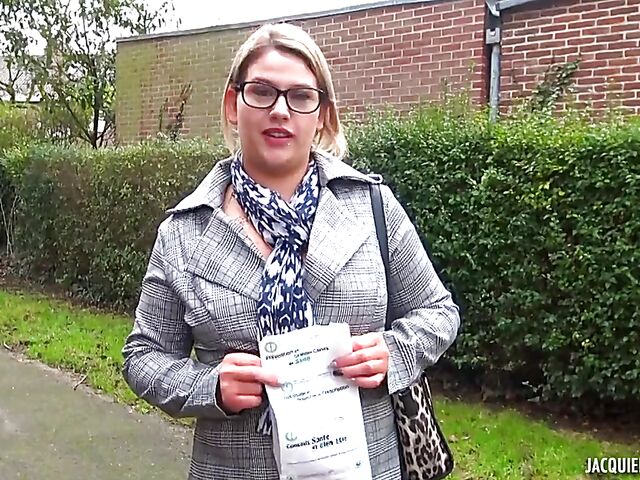 24-year-old chubby French pharmacist with glasses Melinda is addicted to fucking