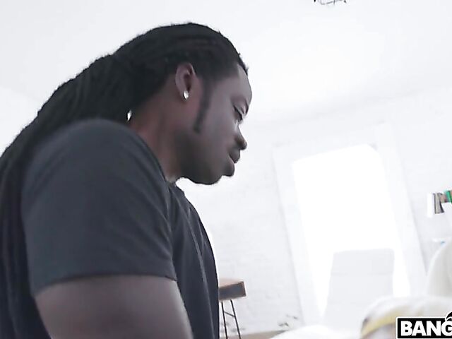 Perfect big titted blonde Blanche Bradburry anal BBC experience with Freddy Gong