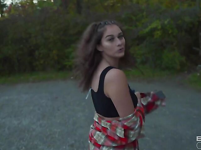 POV outdoor fuck session and creamy ending in the forest with Whipped Creamy