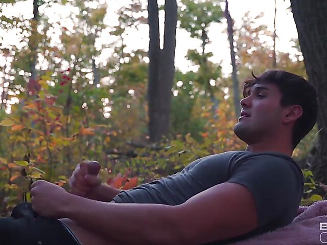 POV outdoor fuck session and creamy ending in the forest with Whipped Creamy