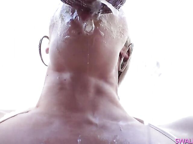 Sarah Vandella wants you to take a look at her boobs and bottom before sloppy deepthroat