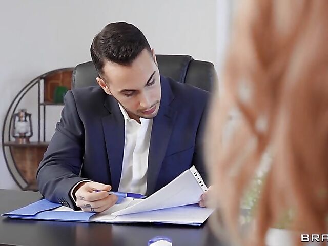 Office feet seduction and fuck break with busty natural Candy Alexa