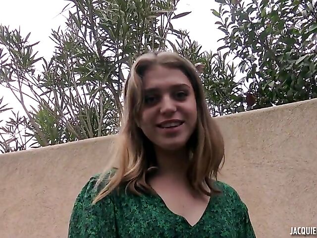 French threesome and DP with 20-year-old Kira