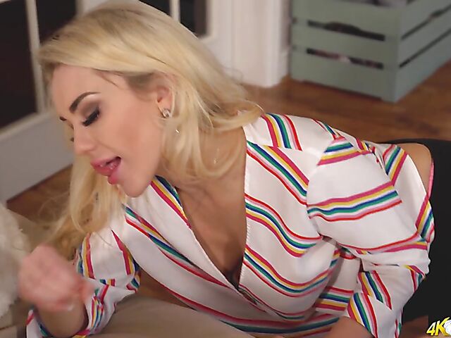 Ashley Jay - Downblouse tits and jerk off encouragement