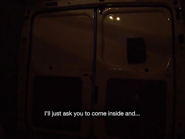 Naive blonde confession for money and van fuck