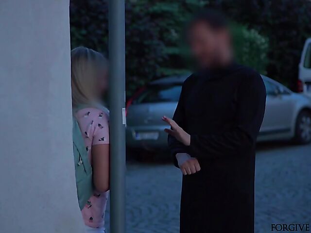 Naive blonde confession for money and van fuck