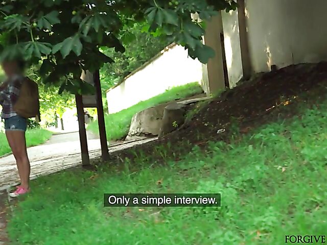 Sinful runaway gets talked into sex in a van