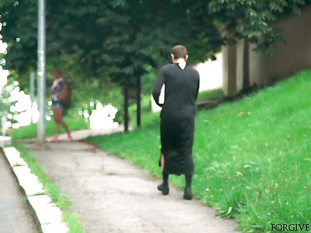 Sinful runaway gets talked into sex in a van