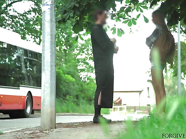 Sinful runaway gets talked into sex in a van