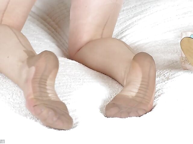 Dirty talking mature temptress Sofia Rae stripping and dildoing her twat in her lovely lingerie