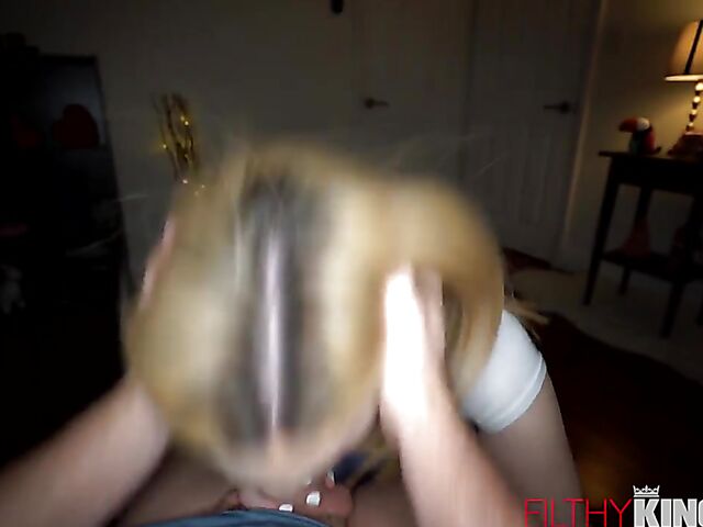 POV fucking in a mini skirt with Lexi Grey