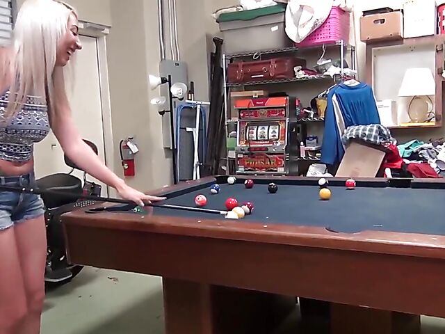 Jessica Jones - Old man and teen blonde pool table fuck