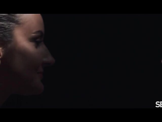 Romantic erotic sex in the dark of the bedroom with Tiny Tina