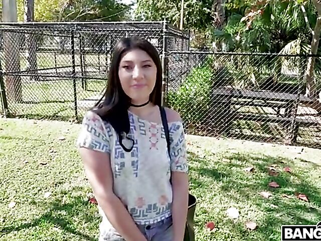 Kourtney Kai gets picked up and fucked in the Bang Van