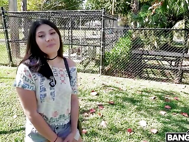 Kourtney Kai gets picked up and fucked in the Bang Van