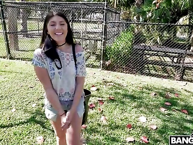 Kourtney Kai gets picked up and fucked in the Bang Van