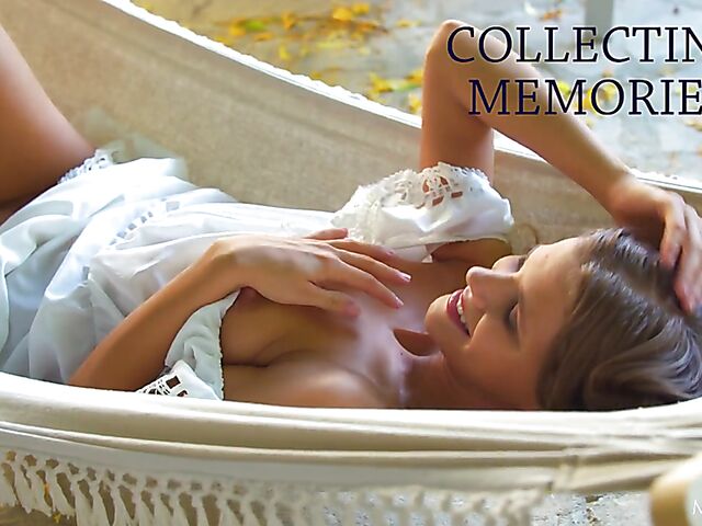 Stunning hot babe Sarah Kay posing and fingering