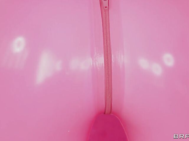 Blue hair and pink latex fuck with Jewelz Blu