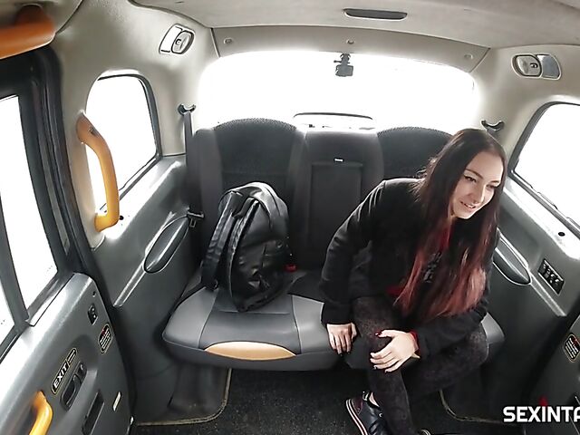 Taxi sex with tattooed Czech slut Charlotte Thorne