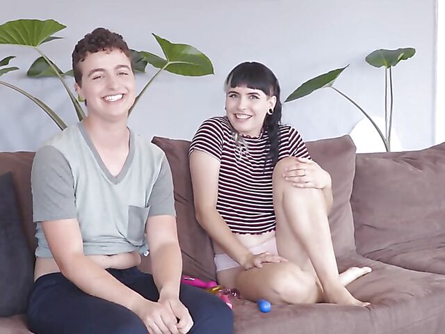 Marina Lee & Stone Silver - Hairy lesbian couple nude interview