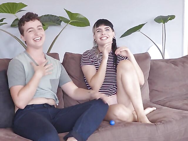 Marina Lee & Stone Silver - Hairy lesbian couple nude interview