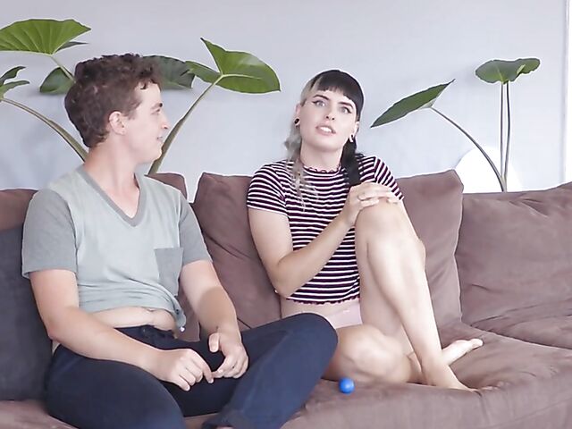 Marina Lee & Stone Silver - Hairy lesbian couple nude interview