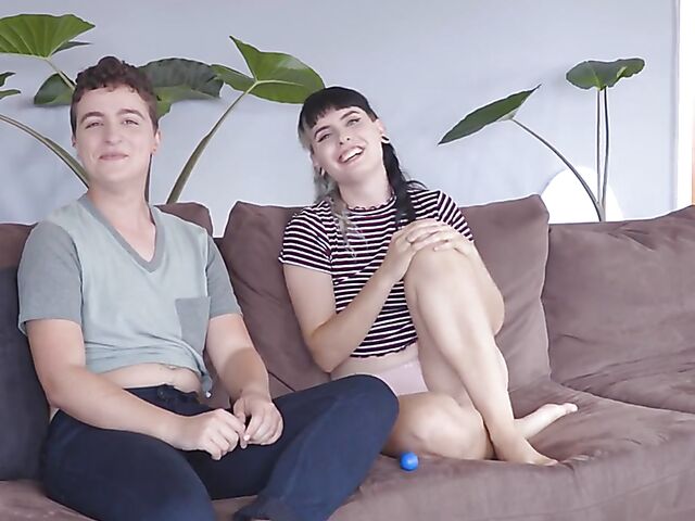 Marina Lee & Stone Silver - Hairy lesbian couple nude interview