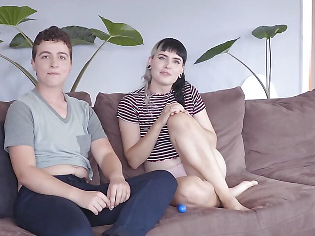 Marina Lee & Stone Silver - Hairy lesbian couple nude interview